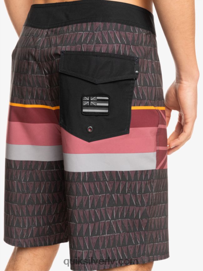 vīriešiem Quiksilver surfsilk izbalināta svītra 20 dēļu šorti rubīna vīns 88064R1605