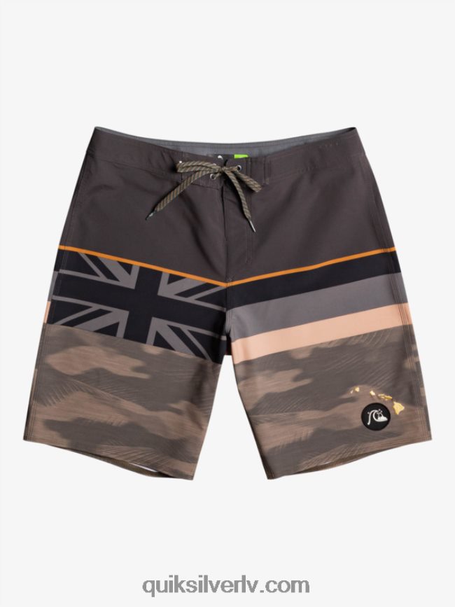 vīriešiem Quiksilver surfsilk izbalināta svītra 20 dēļu šorti vīnogu lapa 88064R1603