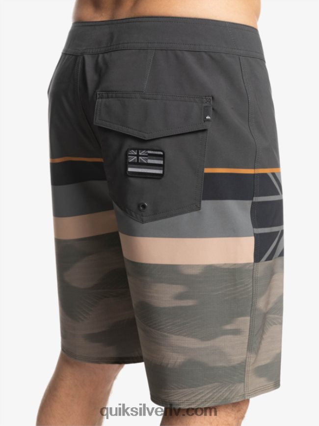 vīriešiem Quiksilver surfsilk izbalināta svītra 20 dēļu šorti vīnogu lapa 88064R1603