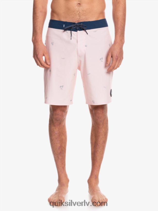 vīriešiem Quiksilver surfsilk izdalīja 19 dēļu šortus plīvuru roze 88064R1813