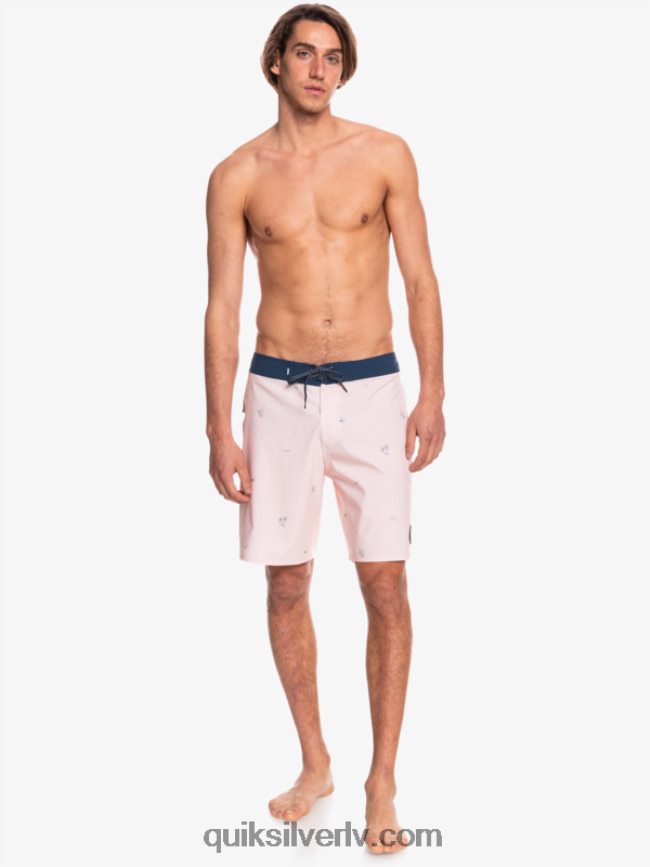 vīriešiem Quiksilver surfsilk izdalīja 19 dēļu šortus plīvuru roze 88064R1813