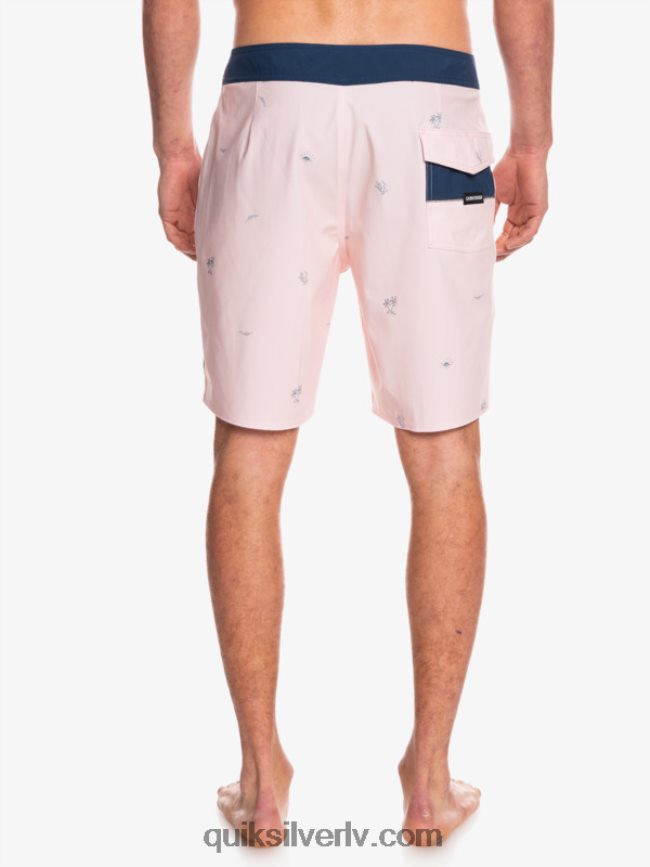 vīriešiem Quiksilver surfsilk izdalīja 19 dēļu šortus plīvuru roze 88064R1813