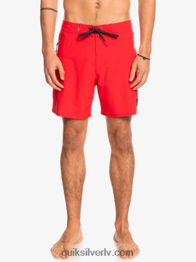 vīriešiem Quiksilver surfsilk kaimana 16 dēļu šorti augsta riska sarkans 88064R337
