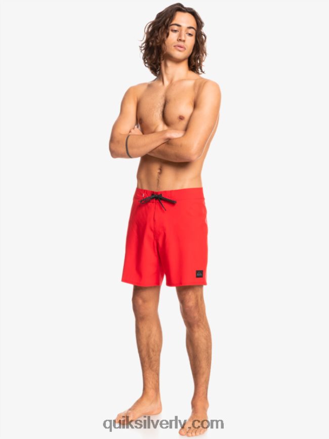 vīriešiem Quiksilver surfsilk kaimana 16 dēļu šorti augsta riska sarkans 88064R337