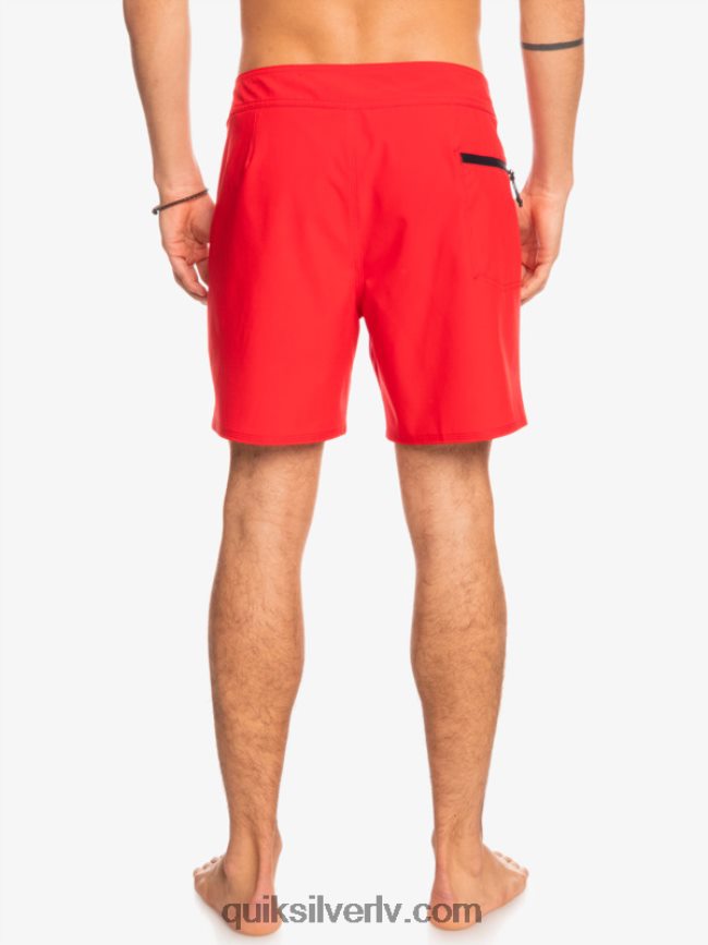 vīriešiem Quiksilver surfsilk kaimana 16 dēļu šorti augsta riska sarkans 88064R337