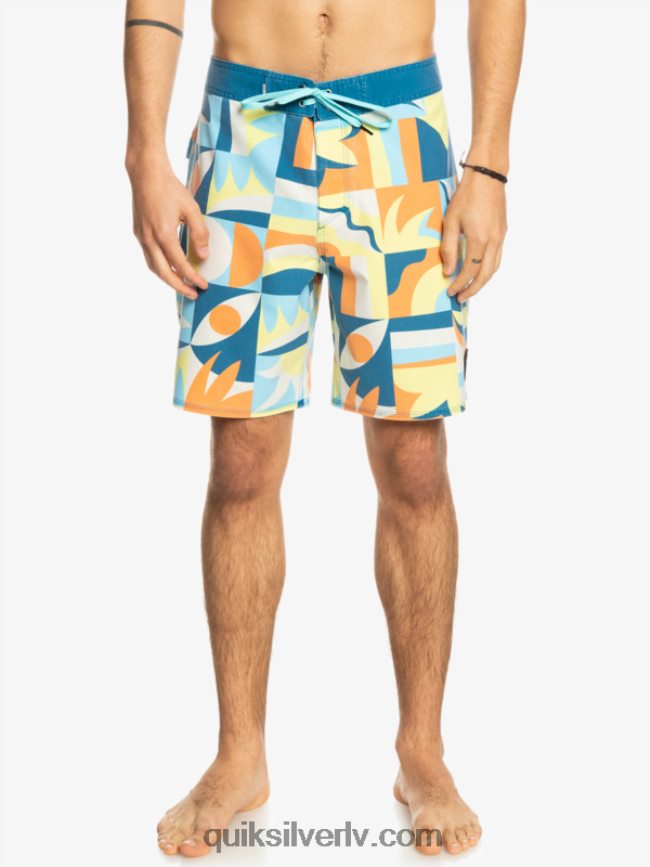 vīriešiem Quiksilver surfsilk mazgāti 18 dēļu šorti jūras osta 88064R1759