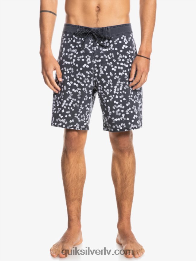 vīriešiem Quiksilver surfsilk mazgāti 18 dēļu šorti melns 88064R1755