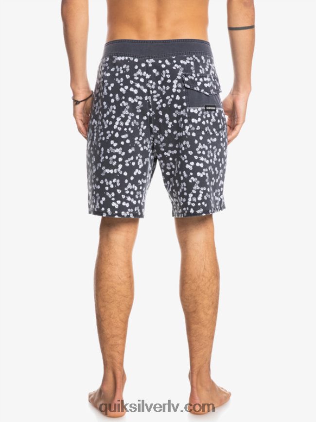 vīriešiem Quiksilver surfsilk mazgāti 18 dēļu šorti melns 88064R1755