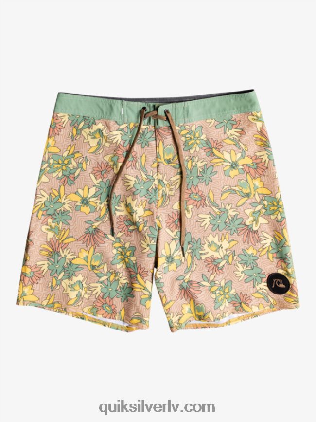 vīriešiem Quiksilver surfsilk mazgāti 18 dēļu šorti zelta stienis 88064R1754