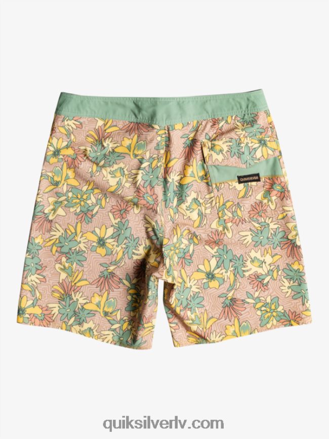 vīriešiem Quiksilver surfsilk mazgāti 18 dēļu šorti zelta stienis 88064R1754