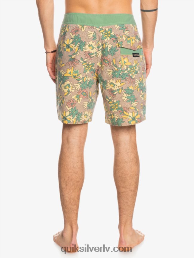 vīriešiem Quiksilver surfsilk mazgāti 18 dēļu šorti zelta stienis 88064R1754