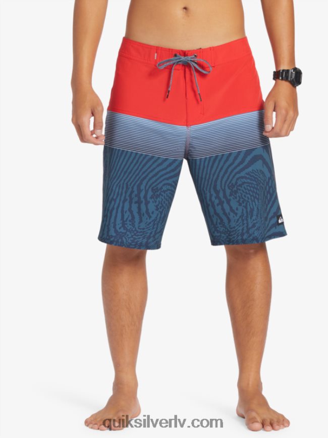 vīriešiem Quiksilver surfsilk panelis 20 dēļu šorti augsta riska sarkans 88064R132