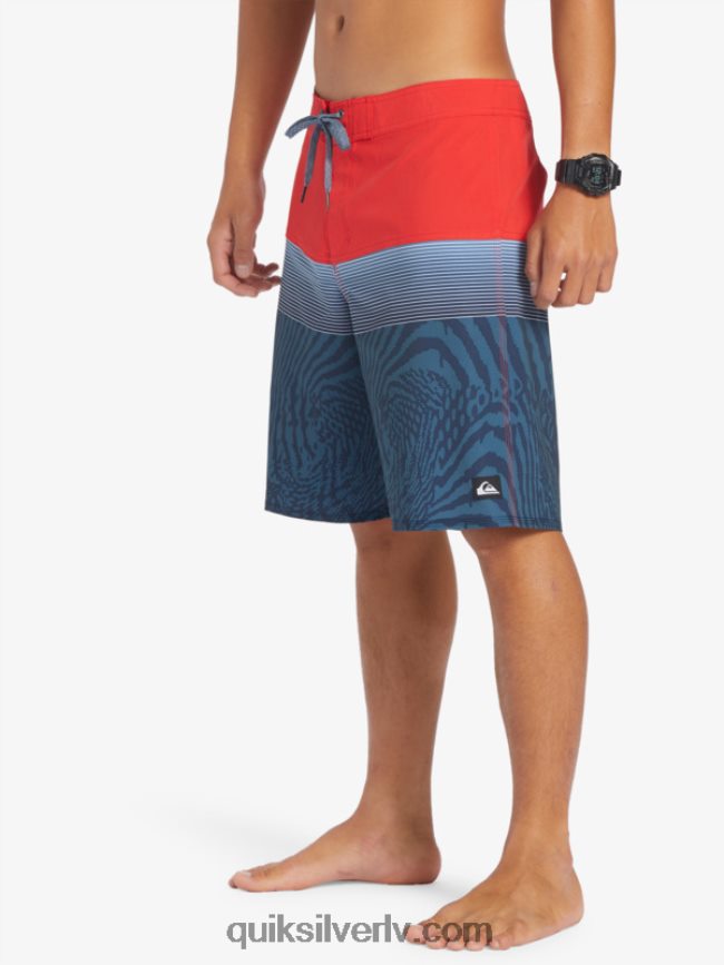 vīriešiem Quiksilver surfsilk panelis 20 dēļu šorti augsta riska sarkans 88064R132