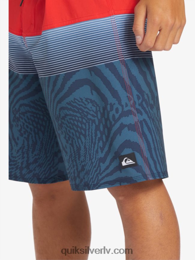 vīriešiem Quiksilver surfsilk panelis 20 dēļu šorti augsta riska sarkans 88064R132
