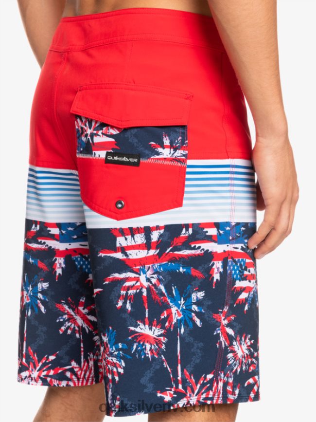 vīriešiem Quiksilver surfsilk panelis 20 dēļu šorti augsta riska sarkans 88064R1459