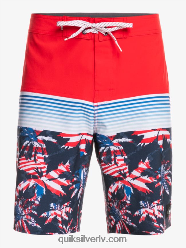 vīriešiem Quiksilver surfsilk panelis 20 dēļu šorti augsta riska sarkans 88064R1459