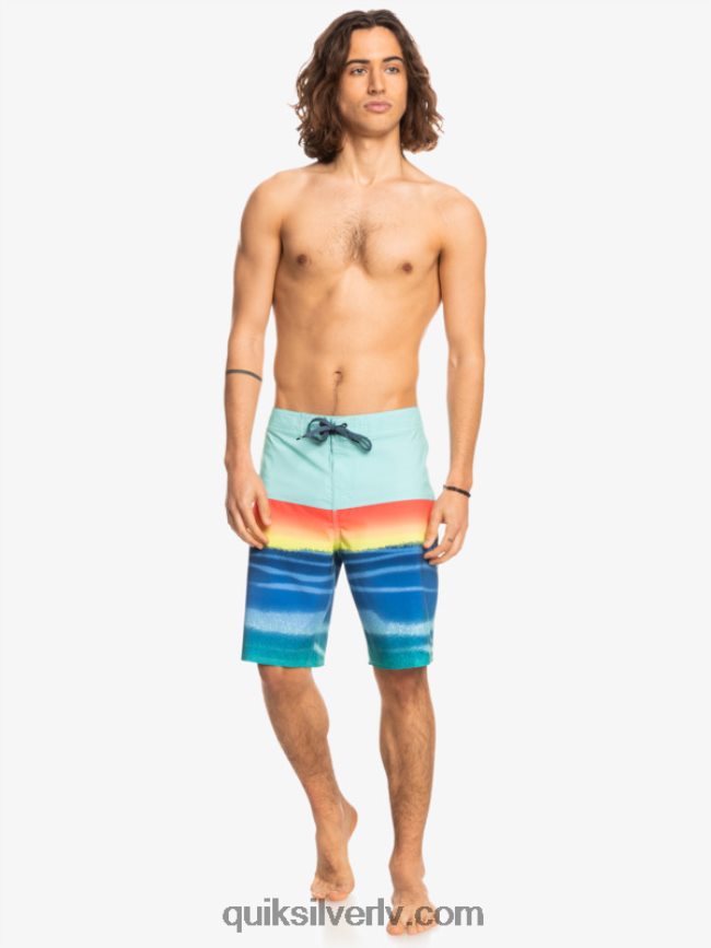 vīriešiem Quiksilver surfsilk panelis 20 dēļu šorti baseins zaļš 88064R1455