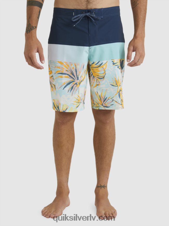 vīriešiem Quiksilver surfsilk panelis 20 dēļu šorti zīmotnes zilā krāsā 88064R1450