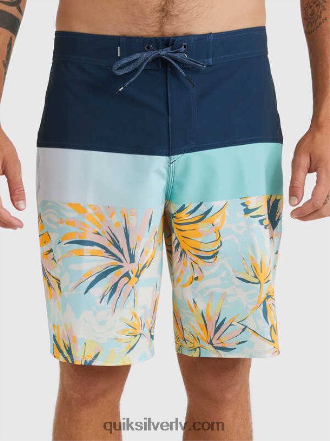 vīriešiem Quiksilver surfsilk panelis 20 dēļu šorti zīmotnes zilā krāsā 88064R1450