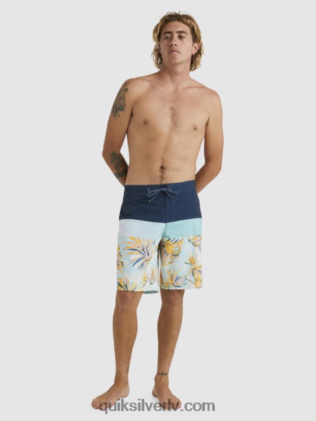 vīriešiem Quiksilver surfsilk panelis 20 dēļu šorti zīmotnes zilā krāsā 88064R1450