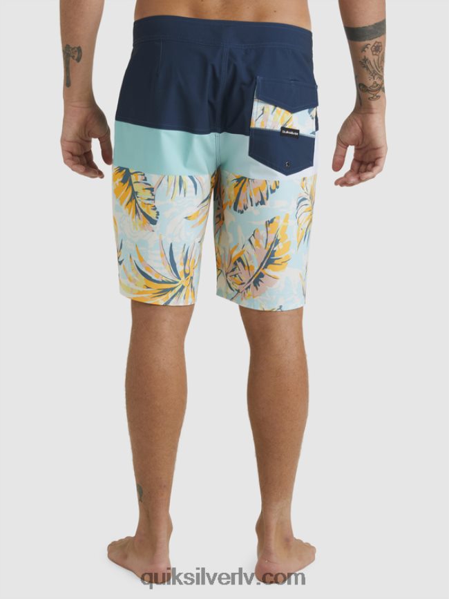 vīriešiem Quiksilver surfsilk panelis 20 dēļu šorti zīmotnes zilā krāsā 88064R1450