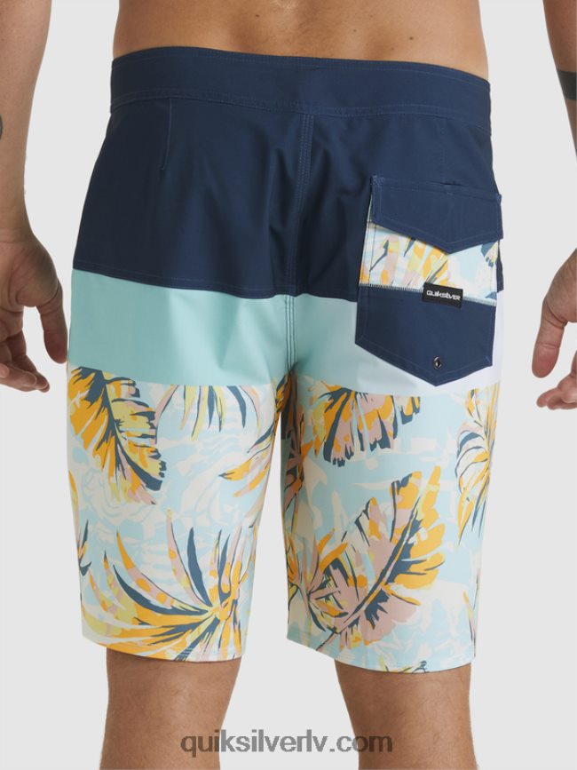 vīriešiem Quiksilver surfsilk panelis 20 dēļu šorti zīmotnes zilā krāsā 88064R1450