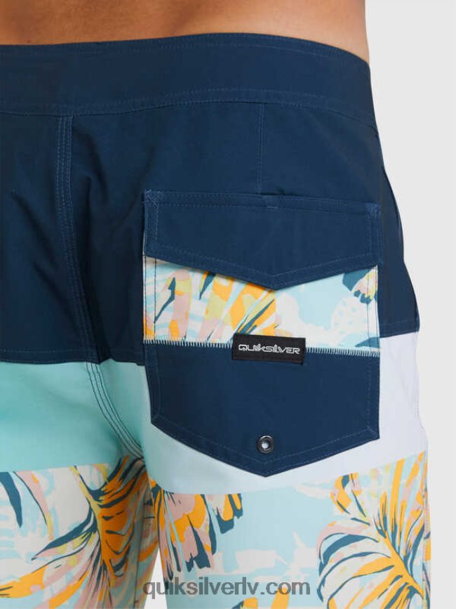 vīriešiem Quiksilver surfsilk panelis 20 dēļu šorti zīmotnes zilā krāsā 88064R1450
