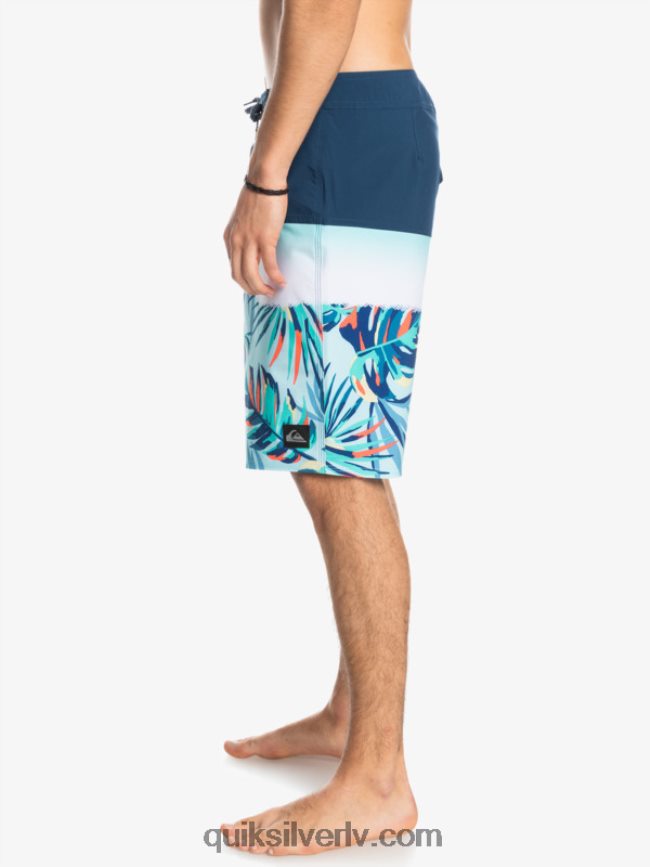 vīriešiem Quiksilver surfsilk panelis 20 dēļu šorti zīmotnes zilā krāsā 88064R1456