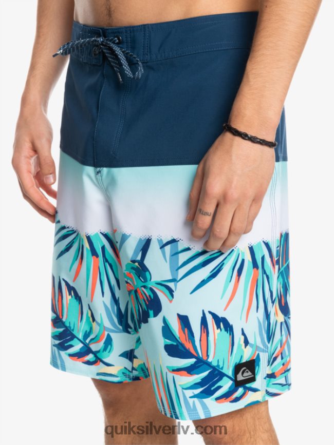 vīriešiem Quiksilver surfsilk panelis 20 dēļu šorti zīmotnes zilā krāsā 88064R1456