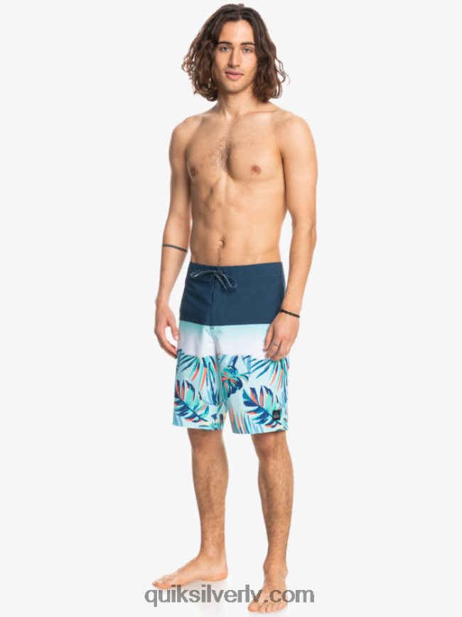 vīriešiem Quiksilver surfsilk panelis 20 dēļu šorti zīmotnes zilā krāsā 88064R1456