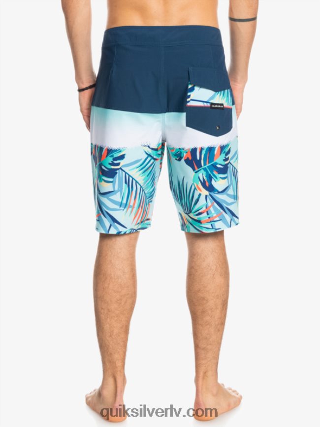 vīriešiem Quiksilver surfsilk panelis 20 dēļu šorti zīmotnes zilā krāsā 88064R1456