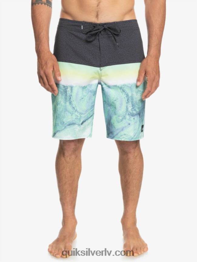 vīriešiem Quiksilver surfsilk panelis 20 dēļu šorti zaļie pelni 88064R1451
