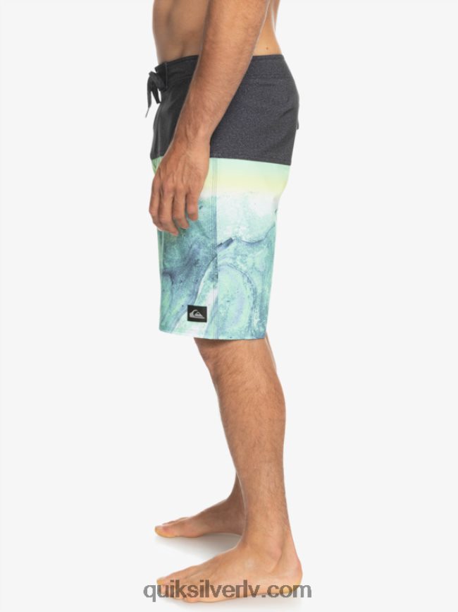 vīriešiem Quiksilver surfsilk panelis 20 dēļu šorti zaļie pelni 88064R1451