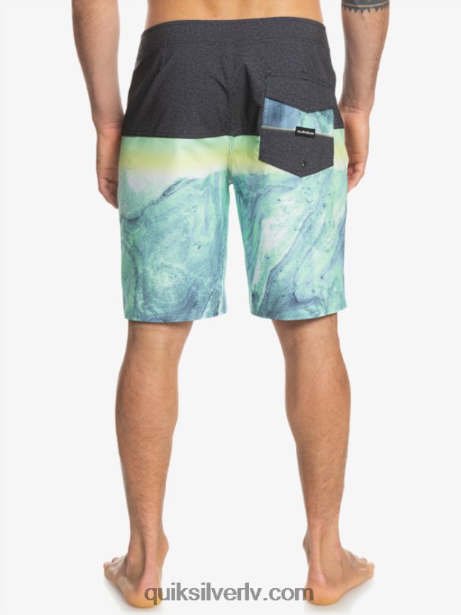 vīriešiem Quiksilver surfsilk panelis 20 dēļu šorti zaļie pelni 88064R1451
