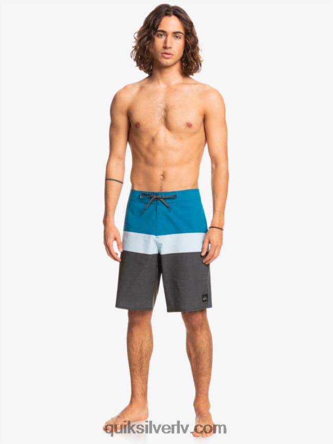 vīriešiem Quiksilver surfsilk panelis 20 dēļu šorti zili pelēks 88064R1462