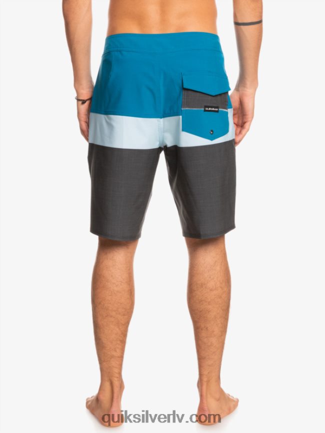 vīriešiem Quiksilver surfsilk panelis 20 dēļu šorti zili pelēks 88064R1462
