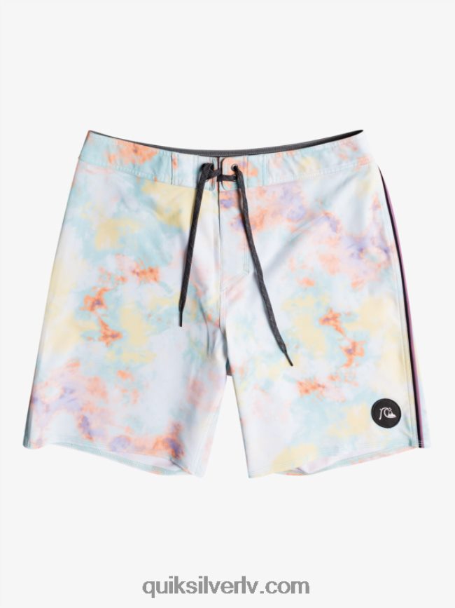 vīriešiem Quiksilver surfsilk piped 18 boardšorti balts 88064R1749