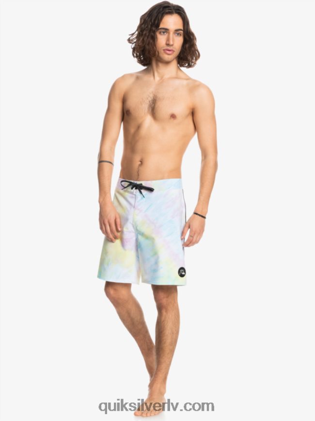 vīriešiem Quiksilver surfsilk piped 18 boardšorti balts 88064R1749