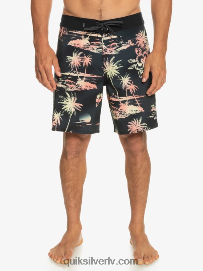 vīriešiem Quiksilver surfsilk qs 69 18 dēļu šorti melns 88064R243