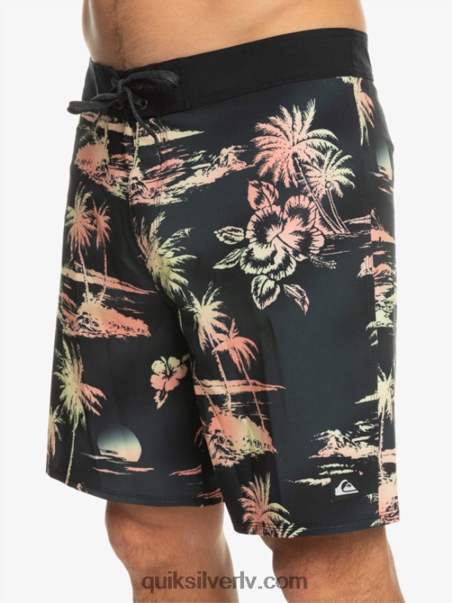 vīriešiem Quiksilver surfsilk qs 69 18 dēļu šorti melns 88064R243
