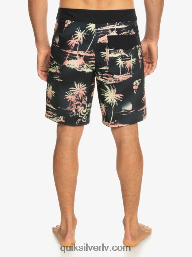 vīriešiem Quiksilver surfsilk qs 69 18 dēļu šorti melns 88064R243