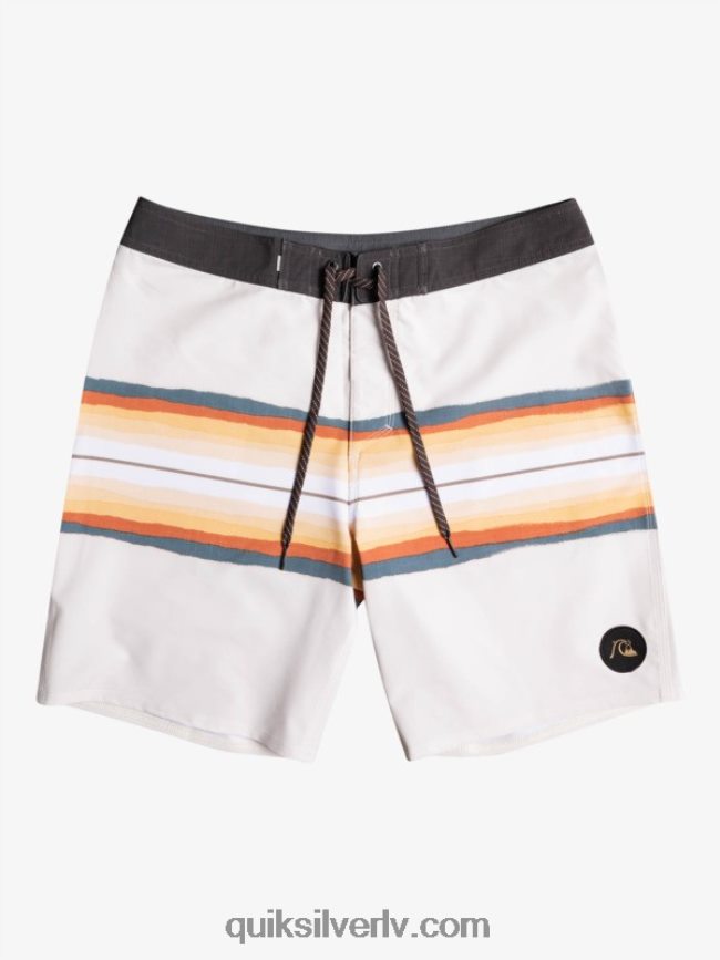 vīriešiem Quiksilver surfsilk sveķu tonis 19 dēļu šorti antīki balts 88064R1445
