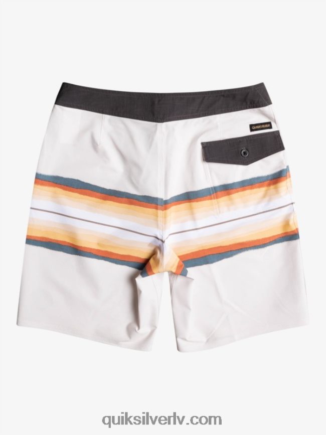 vīriešiem Quiksilver surfsilk sveķu tonis 19 dēļu šorti antīki balts 88064R1445