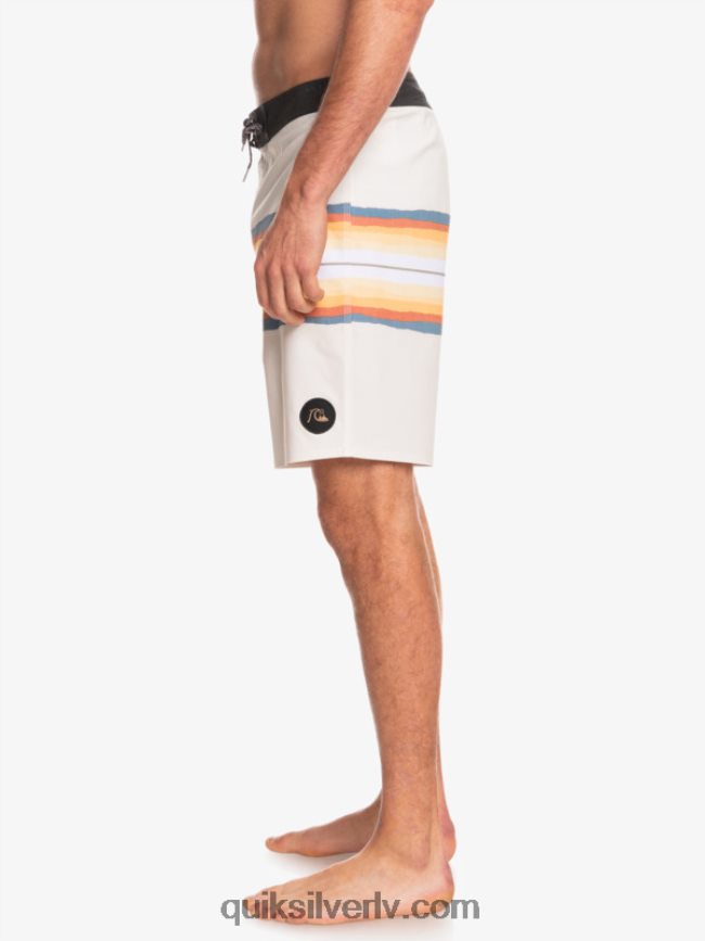 vīriešiem Quiksilver surfsilk sveķu tonis 19 dēļu šorti antīki balts 88064R1445