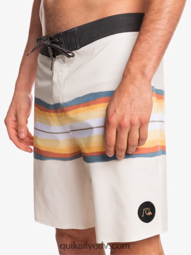 vīriešiem Quiksilver surfsilk sveķu tonis 19 dēļu šorti antīki balts 88064R1445