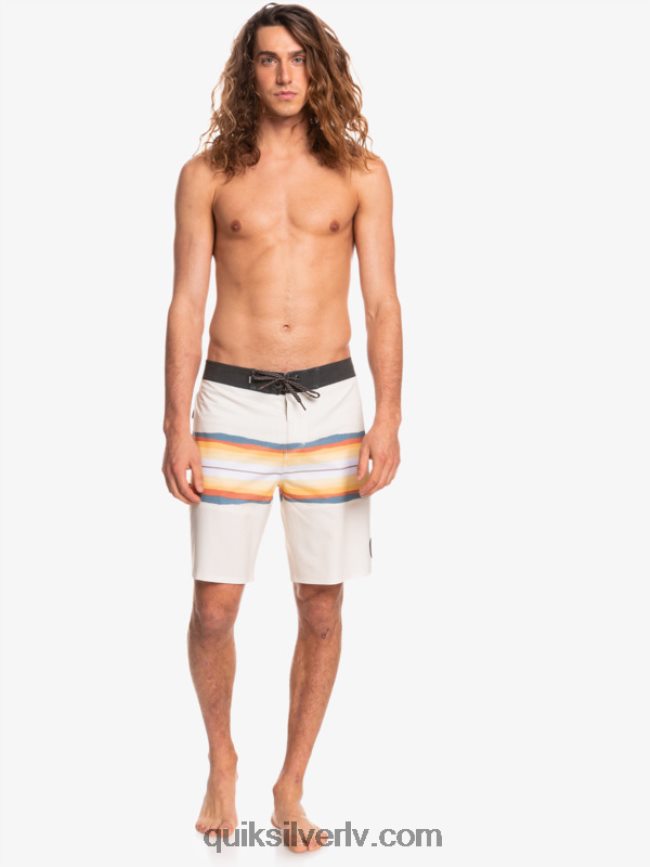 vīriešiem Quiksilver surfsilk sveķu tonis 19 dēļu šorti antīki balts 88064R1445