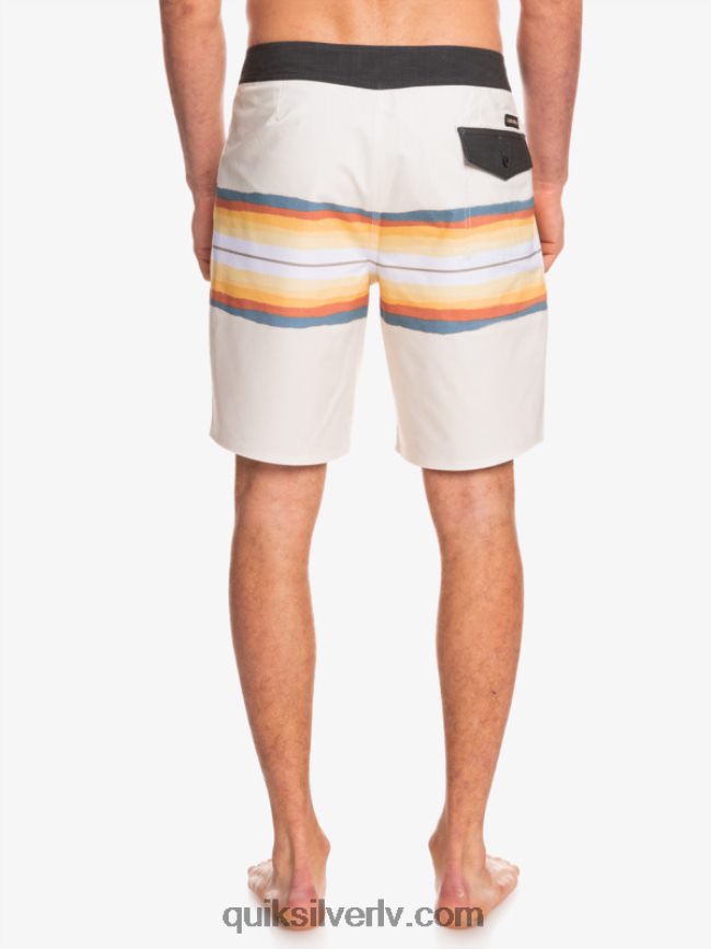 vīriešiem Quiksilver surfsilk sveķu tonis 19 dēļu šorti antīki balts 88064R1445