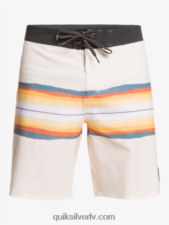 vīriešiem Quiksilver surfsilk sveķu tonis 19 dēļu šorti antīki balts 88064R1445
