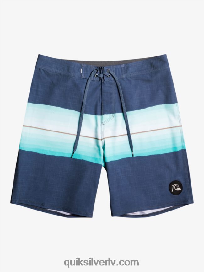 vīriešiem Quiksilver surfsilk sveķu tonis 19 dēļu šorti zīmotnes zilā krāsā 88064R1441