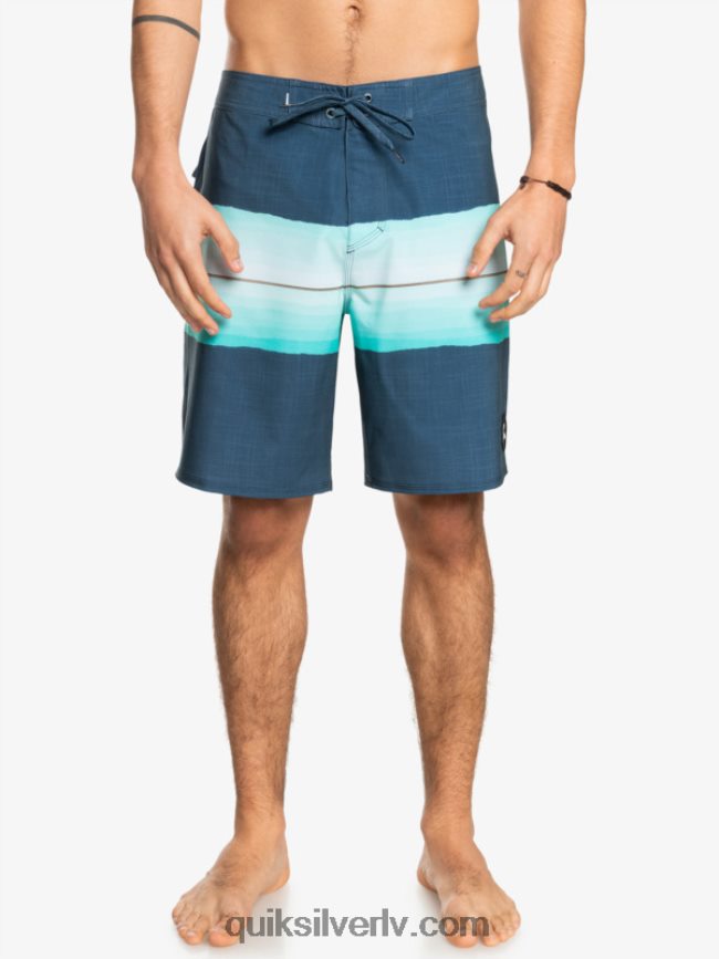 vīriešiem Quiksilver surfsilk sveķu tonis 19 dēļu šorti zīmotnes zilā krāsā 88064R1441